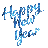 New Year Glitter Sticker
