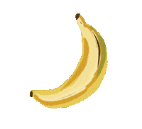 multart_08 summer yellow fruit banana Sticker