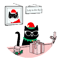 santa claus christmas Sticker by Loly in the sky