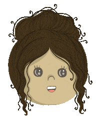 Happy Cute Girl Sticker