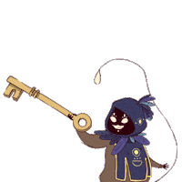 Astrohouse mouse key serie animacion Sticker