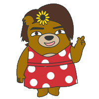 Happy Point Sticker by maludbear