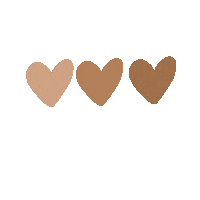 Shopnbxcrew love heart hearts brown Sticker