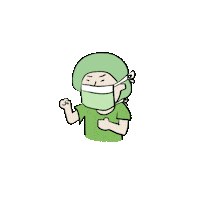 applepan nurse surgery operation applepalette Sticker
