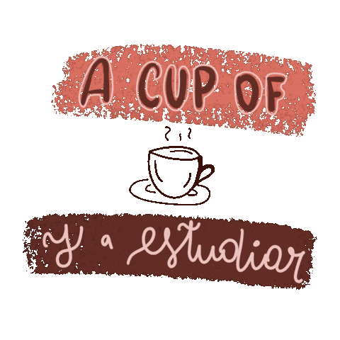 kataconka_ coffee tea study kataconka Sticker