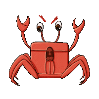 Tanya_Durs angry crab fury злость Sticker