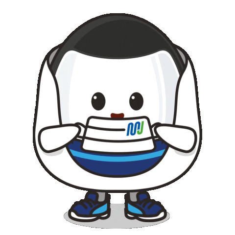 Masker Kereta Sticker by MRT Jakarta