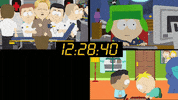 kyle broflovski clock GIF by South Park 