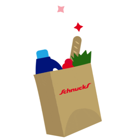 schnucks shopping paper groceries grocery store Sticker