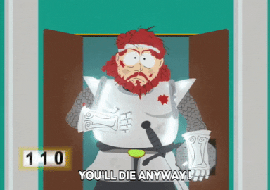 blood sword GIF by South Park 