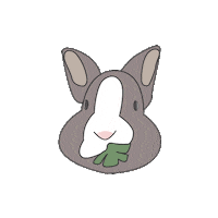 Bunny Monkey Sticker by RRAYYME