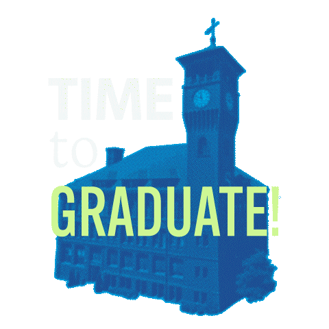 Blue Devils Graduation Sticker by University of Wisconsin-Stout