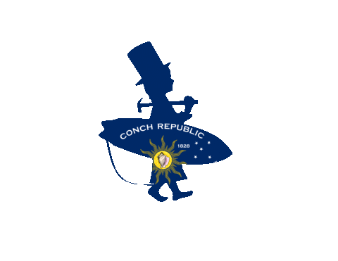 Key West Surf Sticker by Lost Boy Creations