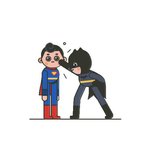 Fight Batman Sticker by DeeKay