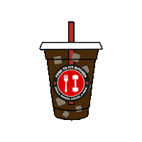 Iced Coffee Sticker by Fork to Fit Kitchen