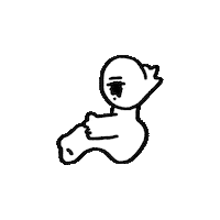 bebe_ gymnastics sit 笑 シュール Sticker