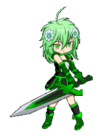 Lunime fight anime girl flower Sticker