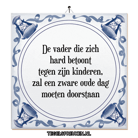 Nl Vader Sticker by Tegelspreuken.nl