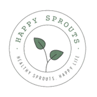 Happy Good Food Sticker by Van der Plas sprouts