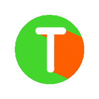 Orange Abc Sticker