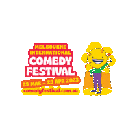Comedy Festival Mascot Sticker by Melbourne International Comedy Festival