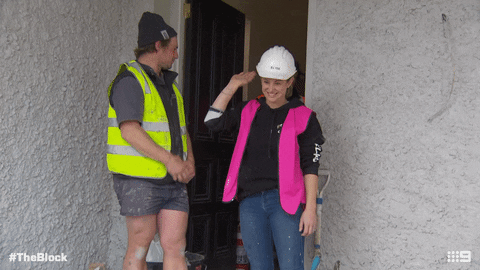 Channel 9 Blockhead GIF by The Block