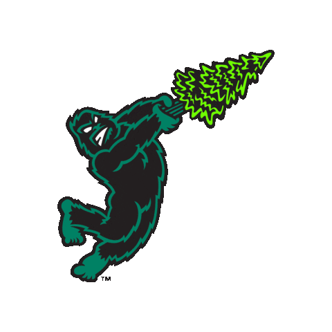 EmeraldsEugene giphygifmaker milb squatch eugeneemeralds Sticker