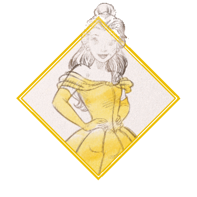 Celebrate Beauty And The Beast Sticker by Disney Princess