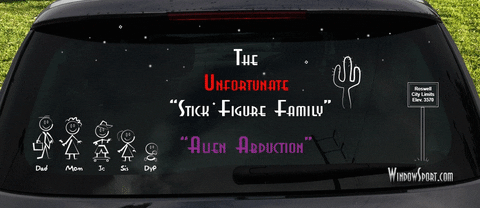 alien abduction probe GIF by The Unfortunate Stick-Figure Family