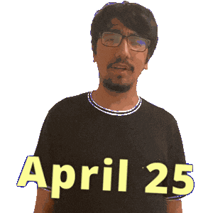 April 25 Sticker