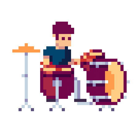 Animation 8Bit Sticker