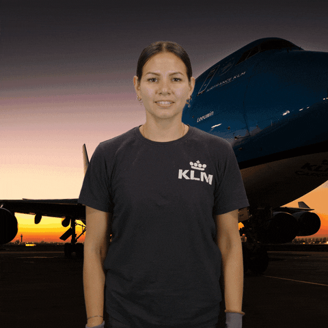 Royal Dutch Airlines Thumbs Up GIF by KLM