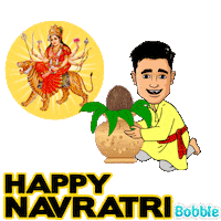 Happy Mata Sticker by Bobble
