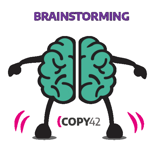 Marketing Brainstorming Sticker by Copy42
