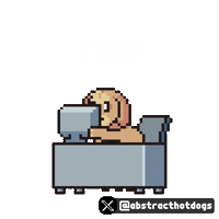 Computer Throw Sticker by HotDogs