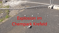 Chemical Explosions Litters Plant With Debris