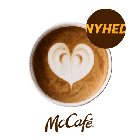 mcdonaldsdanmark mcdonalds latte art mcd cappucino Sticker