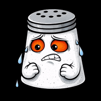 Scared Sweat GIF by SALT