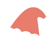 Santa Hat Christmas Sticker by Poppy + Ted