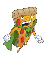 flying super hero Sticker by oldtownpizza