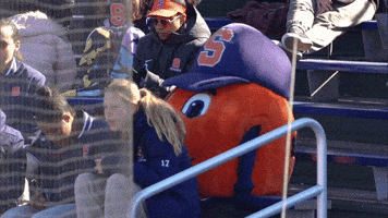 Sitting Syracuse University GIF by TheDreamTeam 