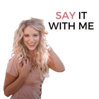 Say It With Me Af Sticker by Amanda Frances
