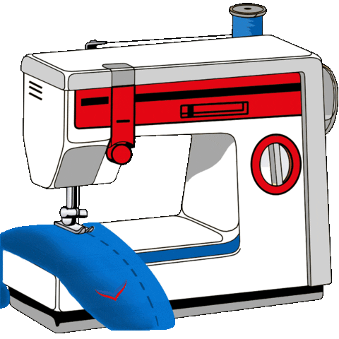 Sewing Machine Design Sticker by TRIGEMA