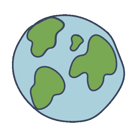 Earth Planet Sticker by Frugi