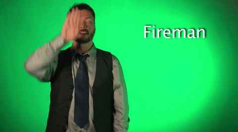 sign language fireman GIF by Sign with Robert