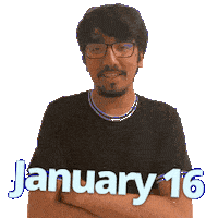 January 16 Sticker