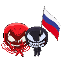 Go Team Russia Sticker by Venom Movie