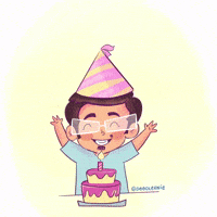 Happy Birthday Fun GIF by Doodlernie