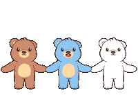 Work Together Teddy Bear Sticker by BEARISH