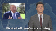 Screaming Colin Jost GIF by Saturday Night Live